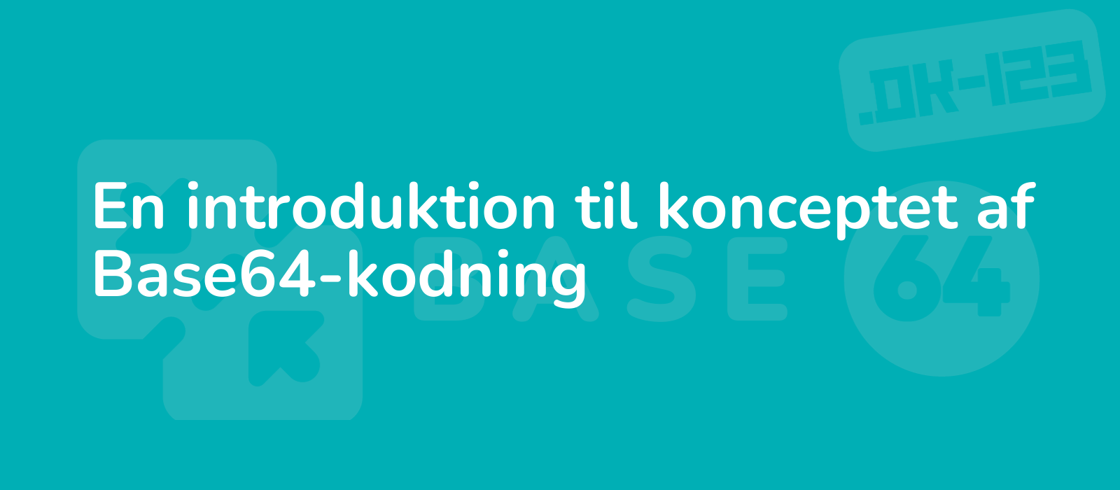 featured image displays the concept of base64 encoding with minimalist design representing simplicity and efficiency